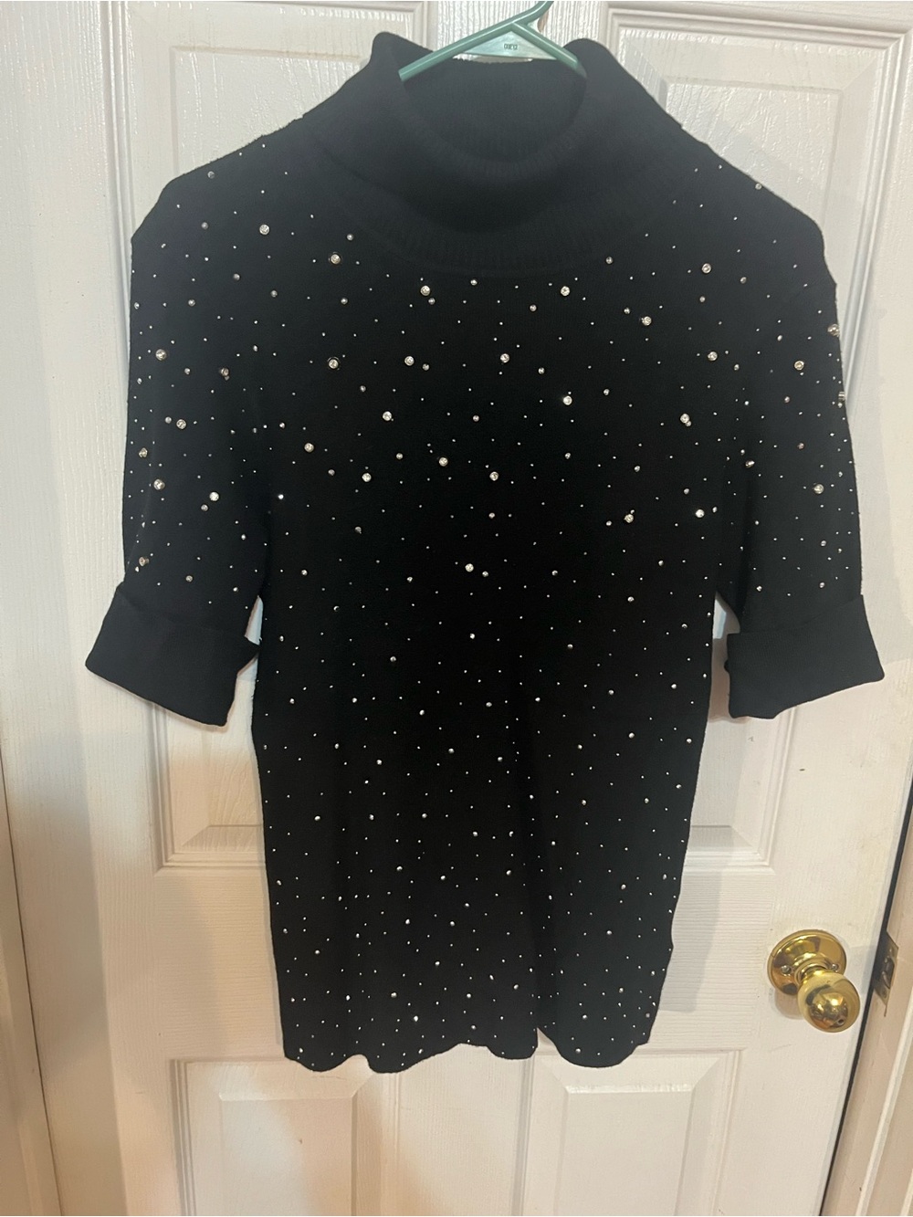 Buffalo David Bitton Black Ribbed Knit Top
